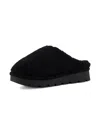 Michael Kors Teddy Platform Slippers In Black