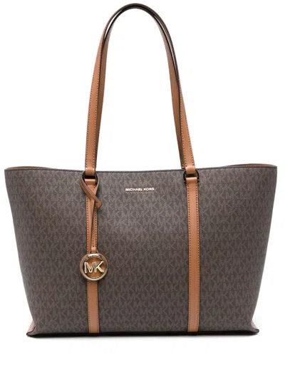 Michael Kors Temple Bags In Brown