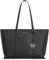 Michael Kors `temple` Large Tote Bag In Black
