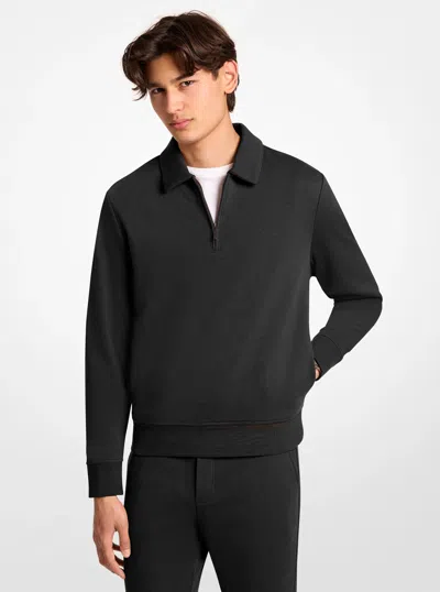 Michael Kors Terry Cotton Blend Polo Sweater In Multi