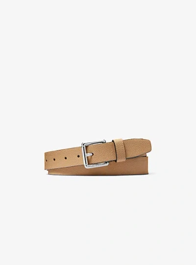 Michael Kors Textured Belt In Brown