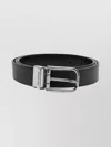Michael Kors Textured Belt Featuring Metal Buckle In Black