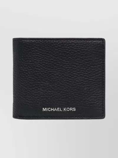 Michael Kors Textured Billfold Wallet And Cardholder In Black
