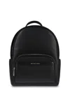 Michael Kors Tanner Medium Backpack In Hammered Leather In Black