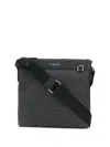 Michael Kors Textured Black Messenger Bag In Black