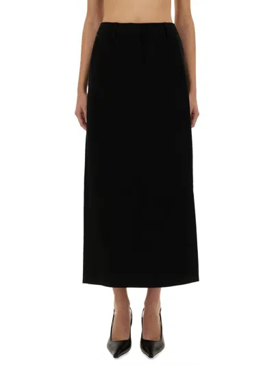 MICHAEL KORS MICHAEL KORS TEXTURED CREPE MAXI SKIRT