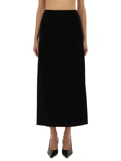 MICHAEL KORS MICHAEL KORS TEXTURED CREPE MAXI SKIRT