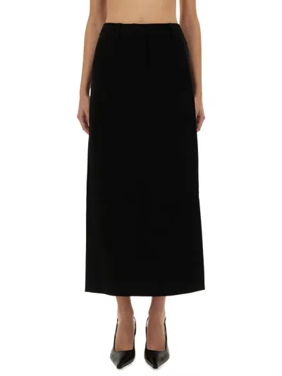 MICHAEL KORS MICHAEL KORS TEXTURED CREPE MAXI SKIRT