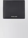 Michael Kors Textured Logo Wallet Coin Pocket In Black