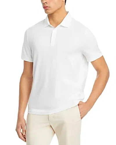Michael Kors Textured Short Sleeve Polo In White