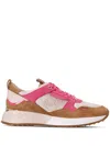 Michael Kors Theo Panelled Sneakers In Neutrals
