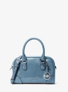 Michael Kors Thompson Extra-small Distressed Convertible Satchel In Blue