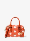 Michael Kors Thompson Extra-small Polka Dot Signature Logo Satchel In Red