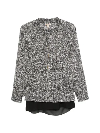 Michael Kors Tie-fastening Blouse In Gray