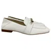 Michael Kors Tiffanie Loafer In Optic White Leather