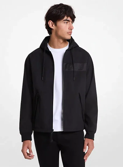 Michael Kors Tigres Hooded Jacket In Black
