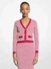 Michael Kors Tile Jacquard Cardigan