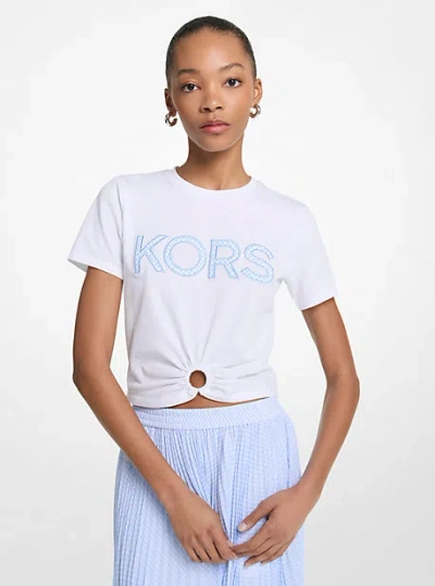 Michael Kors Tile Print Logo Ring T-shirt