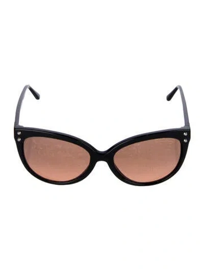 Pre-owned Michael Kors Tinted Cat-eye Sunglasses In Black
