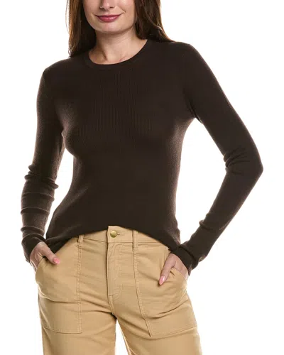 Michael Kors Tissue Hutton Cashmere T-shirt In Brown