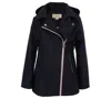 Michael Kors Big Girls Asymmetric Zip Softshell Jacket In Black