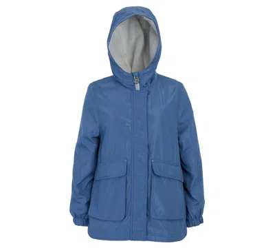 Michael Kors Kids' Toddler And Little Girls Fleece Lined Rain Jacket In Blue