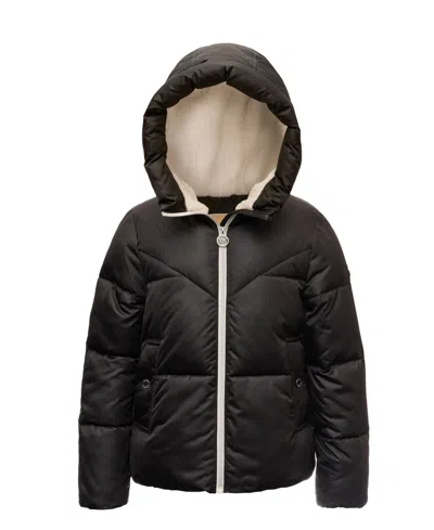 Michael Kors Kids' Toddler & Little Girls Satin Puffer Jacket In Black