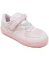 Michael Kors Toddler Girls Emmet Rumi Casual Sneakers From Finish Line In Baby Pink,white