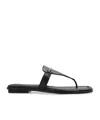 Michael Kors Toe Slippers In Black