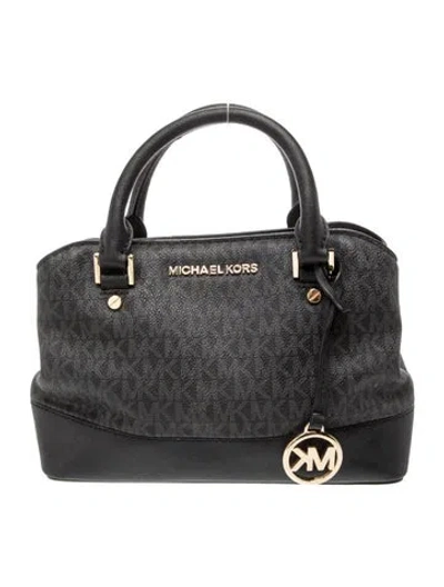 Pre-owned Michael Kors Top Handle Bag In Black