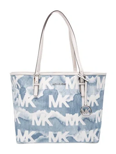 Pre-owned Michael Kors Top Handle Bag In Blue
