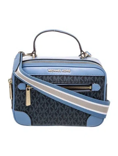 Pre-owned Michael Kors Top Handle Bag In Blue