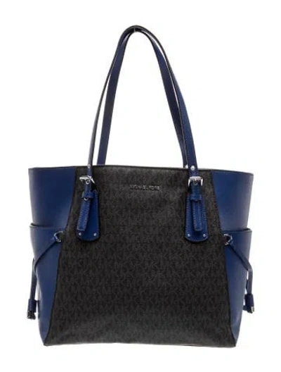 Pre-owned Michael Kors Top Handle Bag In Blue