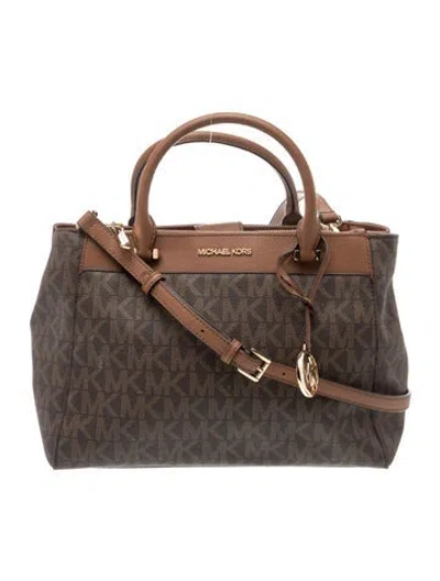 Pre-owned Michael Kors Top Handle Bag In Brown