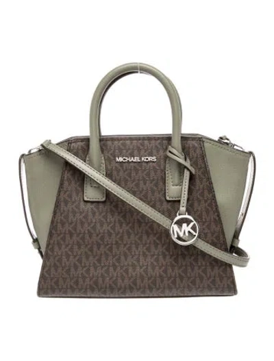 Pre-owned Michael Kors Top Handle Bag In Green