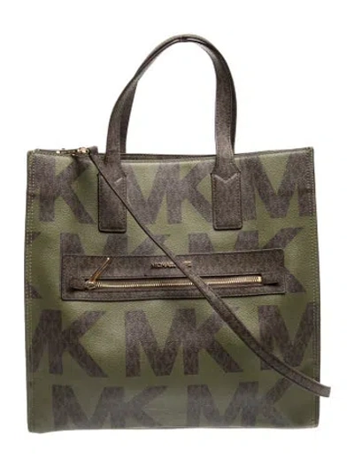 Pre-owned Michael Kors Top Handle Bag In Green