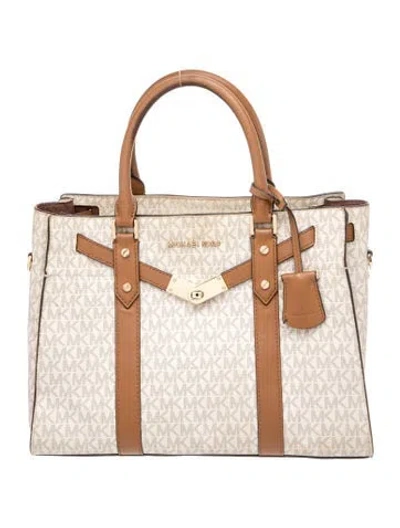 Pre-owned Michael Kors Top Handle Bag In Neutral