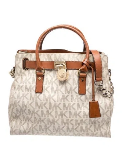 Pre-owned Michael Kors Top Handle Bag In Neutral