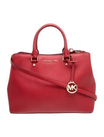 Pre-owned Michael Kors Top Handle Bag In Red