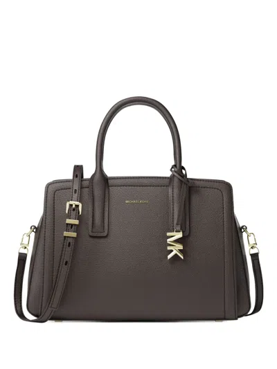 Michael Kors Top Handle Laila Satchel In Brown
