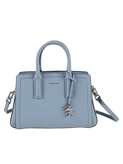Michael Kors Top Handle Logo Tote In Chambray