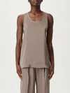 Michael Kors Satin Tank Top Tank Top In Brown