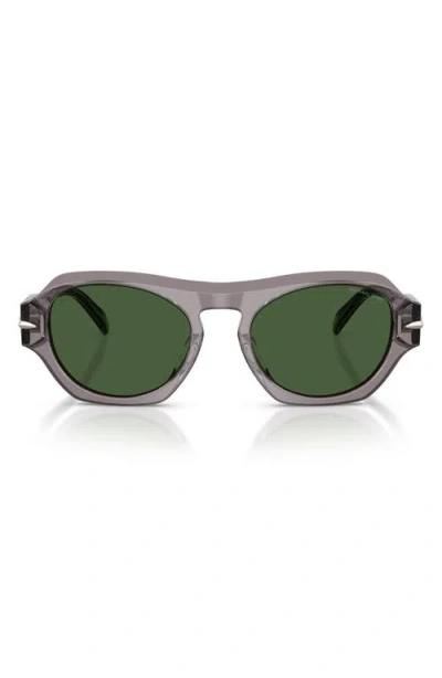 Michael Kors Toronto 52mm Gradient Geometric Sunglasses In Green