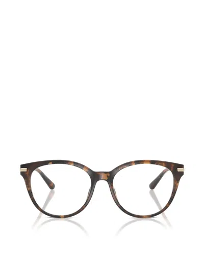 Michael Kors Tortoiseshell-effect Round-frame Glasses In Brown