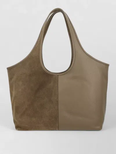 Michael Kors Tote Bag Dual Handles Suede Panel