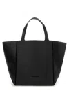 Michael Kors Calf Leather Tote Bag In Black In Black