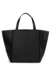 Michael Kors Calf Leather Tote Bag In Black In Black