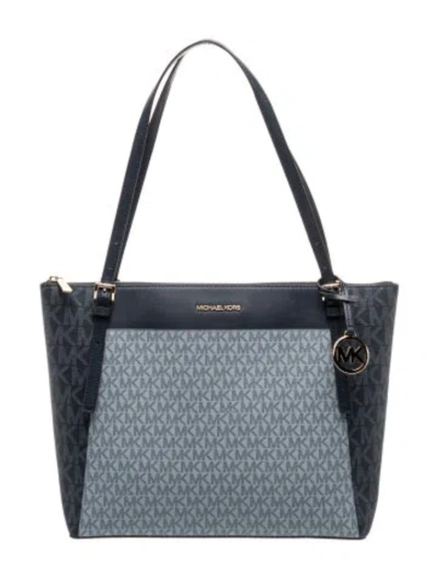 Pre-owned Michael Kors Tote In Blue