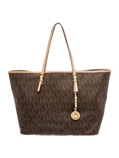 Pre-owned Michael Kors Tote In Brown
