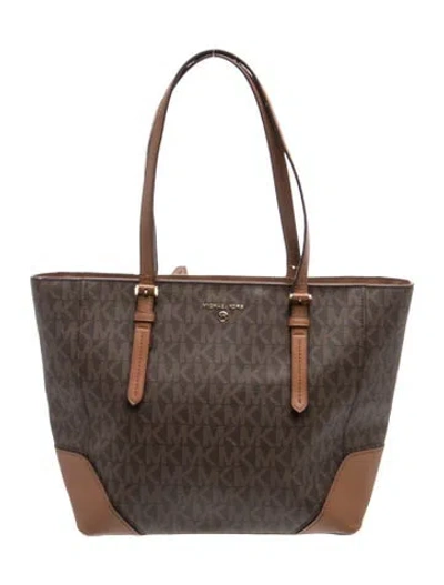 Pre-owned Michael Kors Tote In Brown